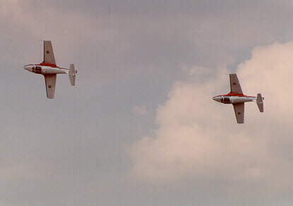 [Canadian Snowbirds performing at Warner Robins AFB - April 2001]