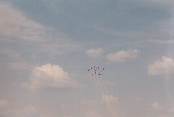 [Canadian Snowbirds performing at Warner Robins AFB - April 2001]