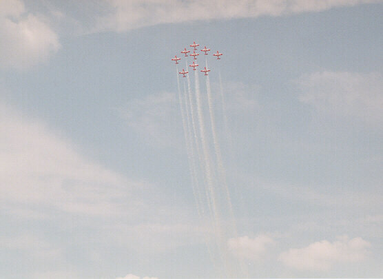 [Canadian Snowbirds performing at Warner Robins AFB - April 2001]