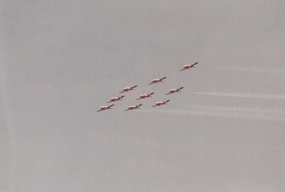 [Canadian Snowbirds performing at Warner Robins AFB - April 2001]