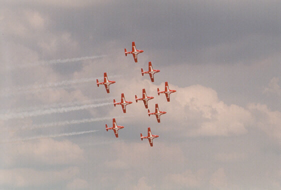 [Canadian Snowbirds performing at Warner Robins AFB - April 2001]