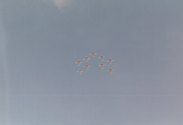 [Canadian Snowbirds performing at Warner Robins AFB - April 2001]