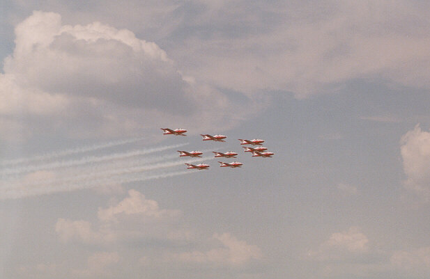 [Canadian Snowbirds performing at Warner Robins AFB - April 2001]